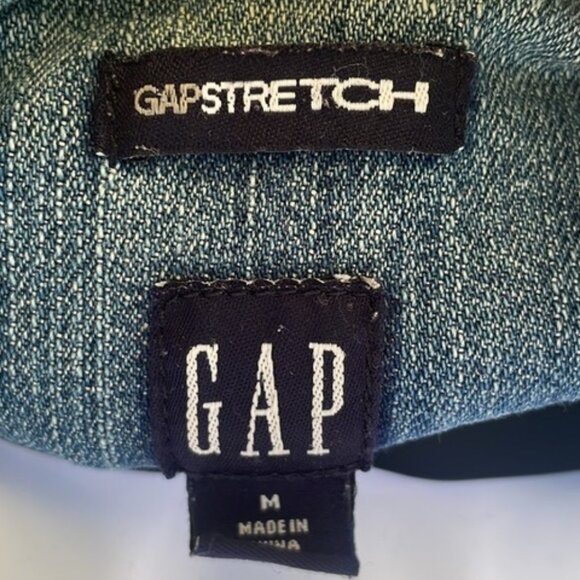 Gap Stretch Denim Jean Jacket Soft Size Med comfy Stretchy - Picture 5 of 7